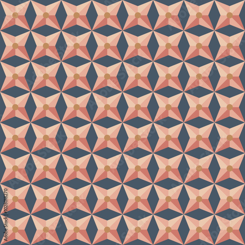 Abstrakcyjny geometryczny wzór. Bezszwowe wektorowe tło. Kolorowa tekstura. 