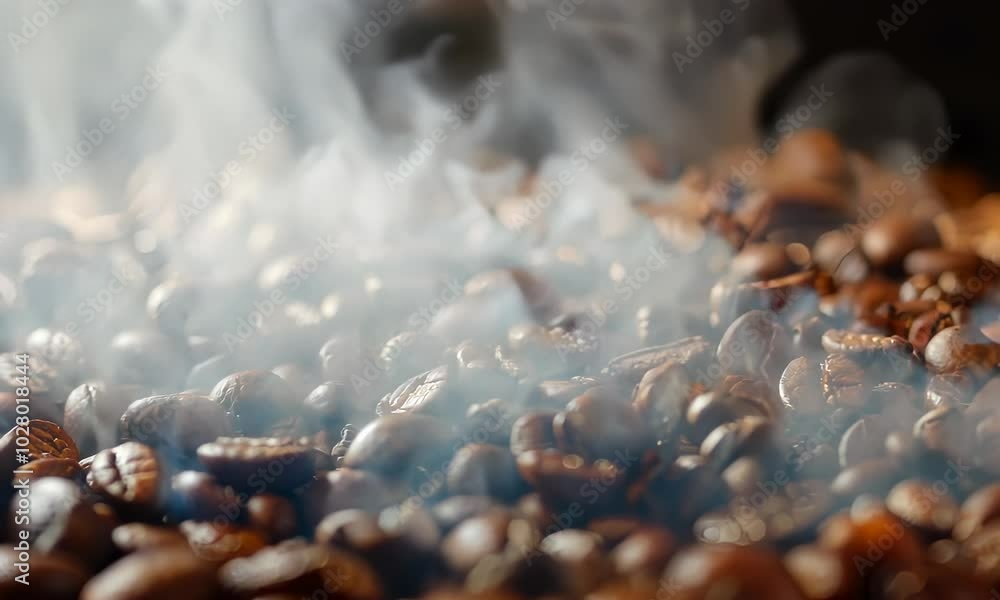 Deep breathing while savoring the aroma of freshly roasted coffee beans at dawn Deep breathing while savoring the aroma of freshly roasted coffee beans at dawn
