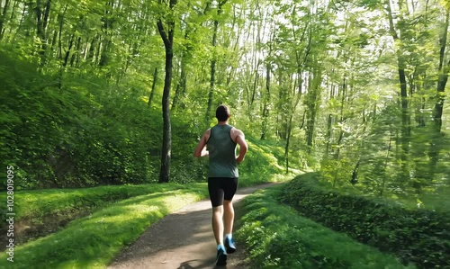 Dutch Man Running on Forest Trails