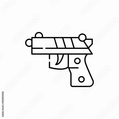 army gun icon sign vector