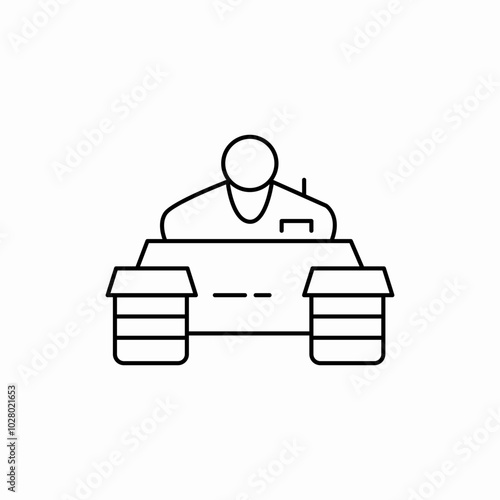 army tank icon sign vector