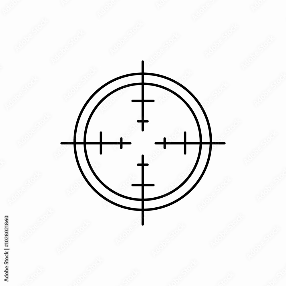 crosshair scope icon sign vector crosshair scope icon sign vector