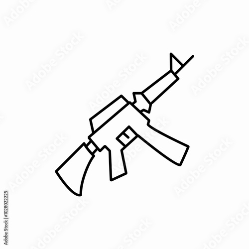 gun shooter icon sign vector