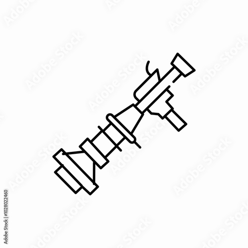 rocket launcher icon sign vector