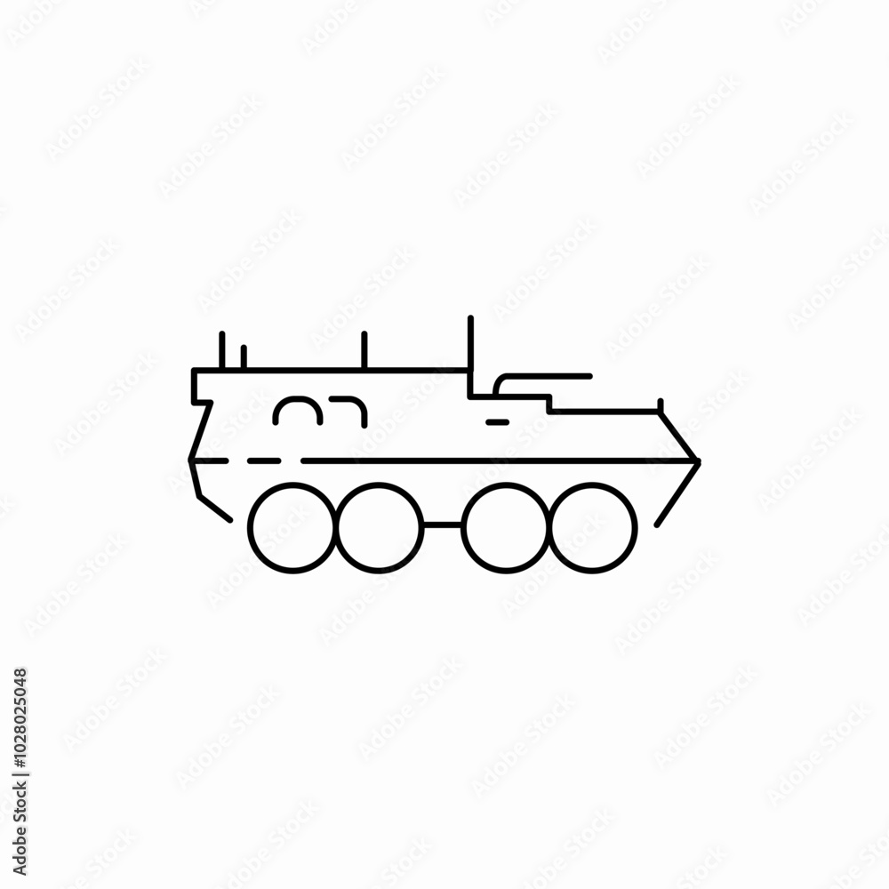 amphibious military icon sign vector amphibious military icon sign vector