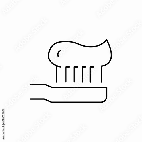 teeth brushing icon sign vector