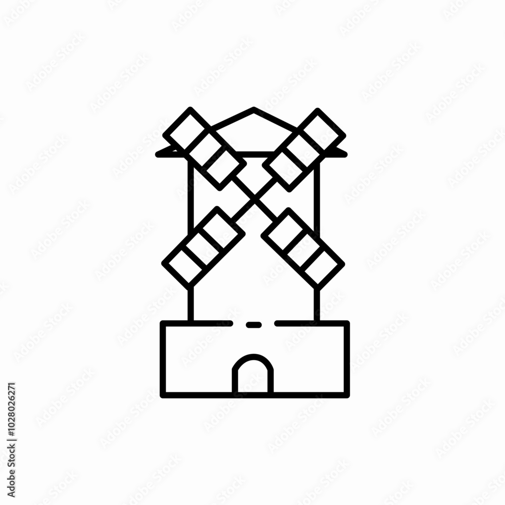 wind mill icon sign vector wind mill icon sign vector