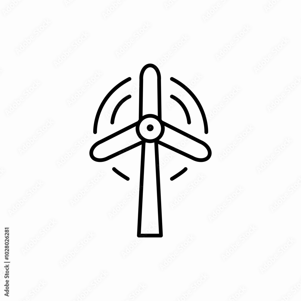 wind energy icon sign vector wind energy icon sign vector