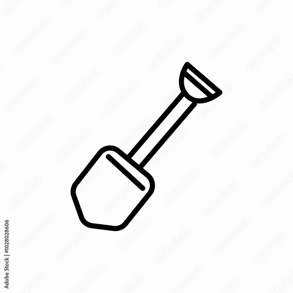 gardening shovel icon sign vector gardening shovel icon sign vector