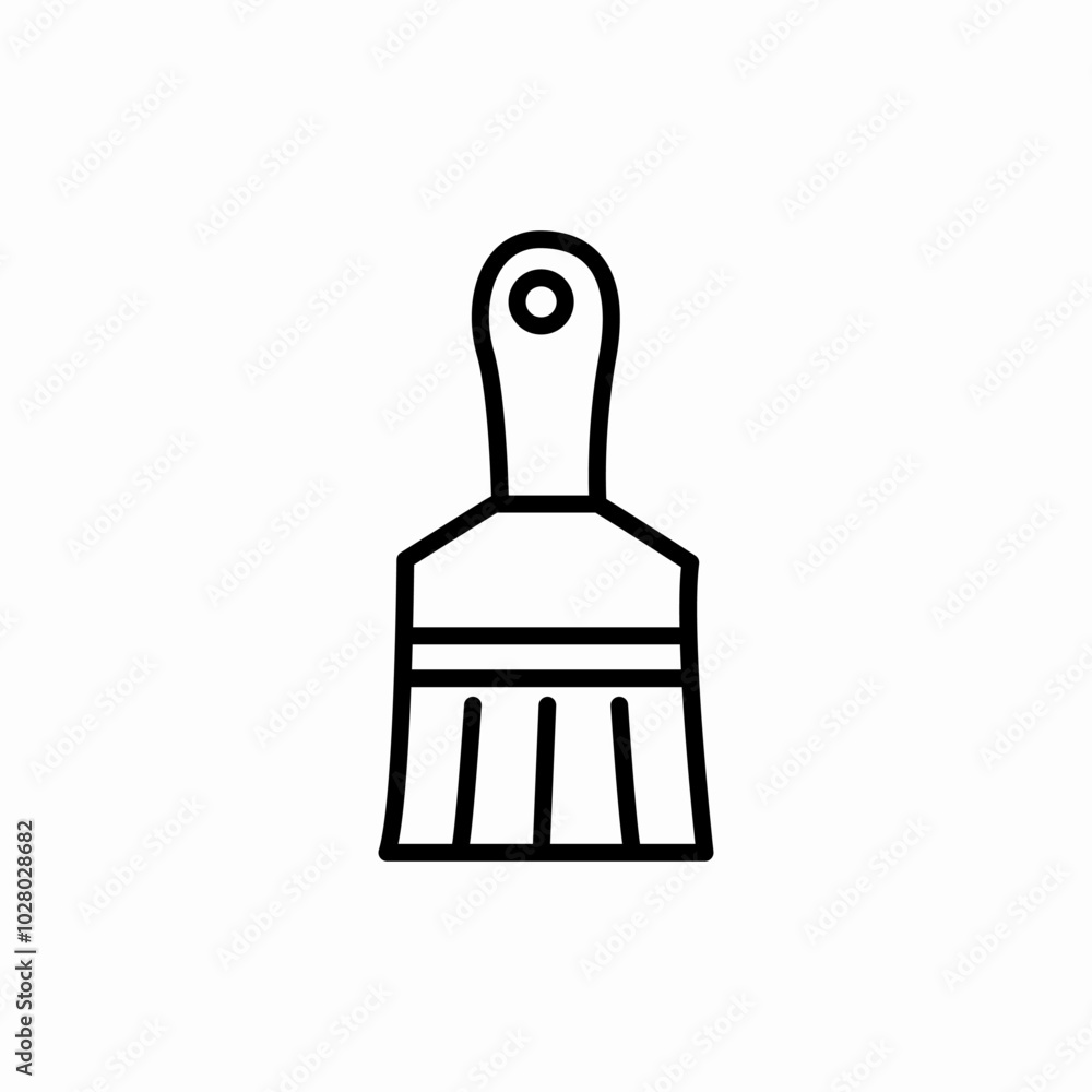 paint brush icon sign vector