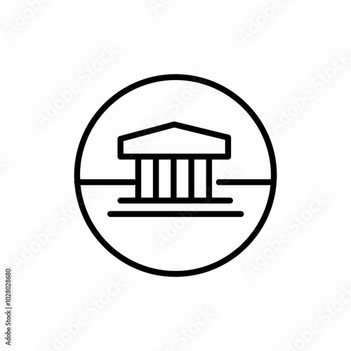 local banks icon sign vector