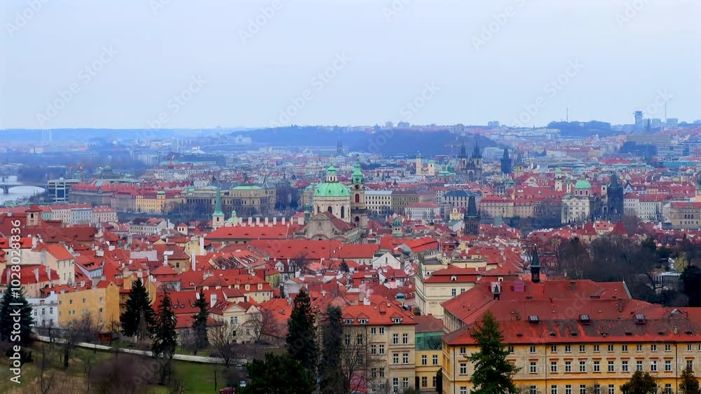 Lesser Quarter roofs from the Castle Hill, Prague, Czechia Lesser Quarter roofs from the Castle Hill, Prague, Czechia