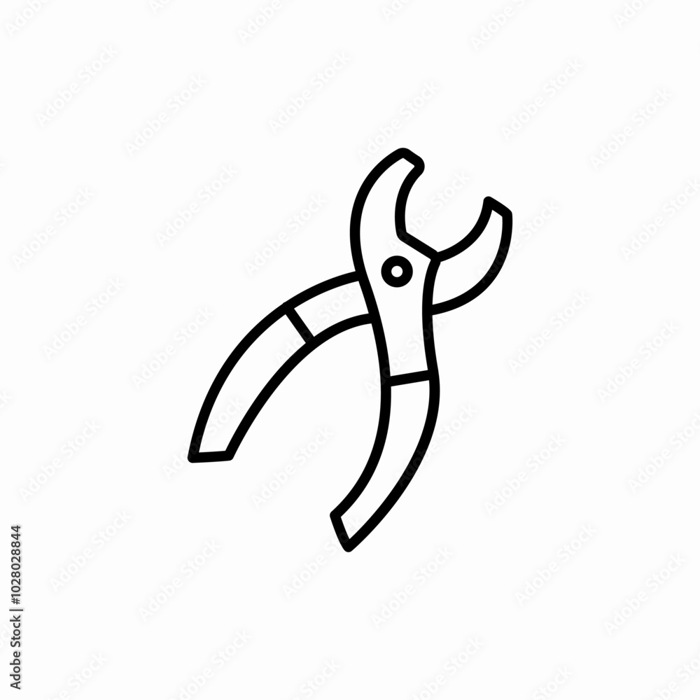 side cutter icon sign vector side cutter icon sign vector