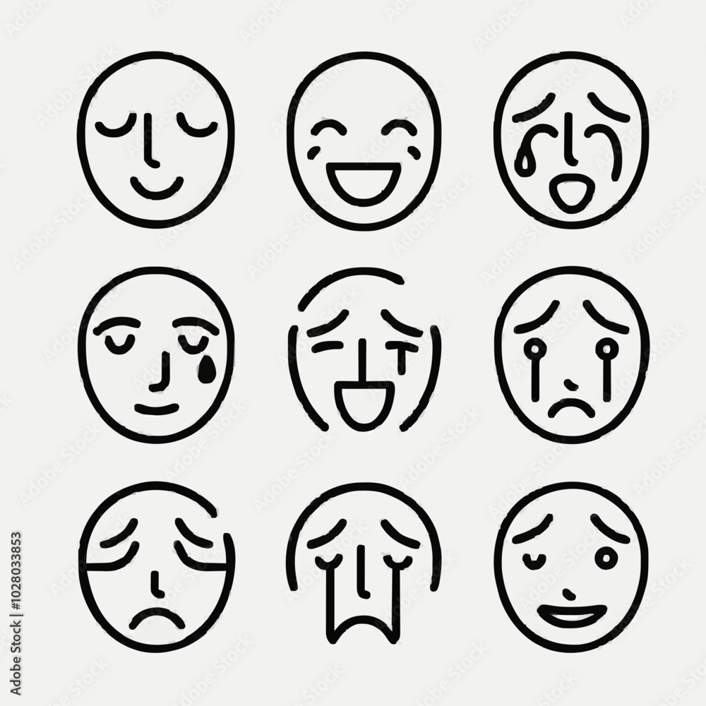 Minimalist Line Art Faces Minimalist Line Art Faces