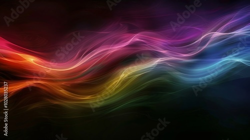 Abstract colorful waves background for your design project