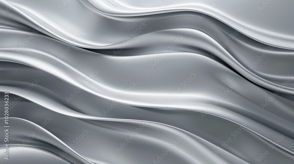 Abstract silver metallic background flowing like waves Abstract silver metallic background flowing like waves