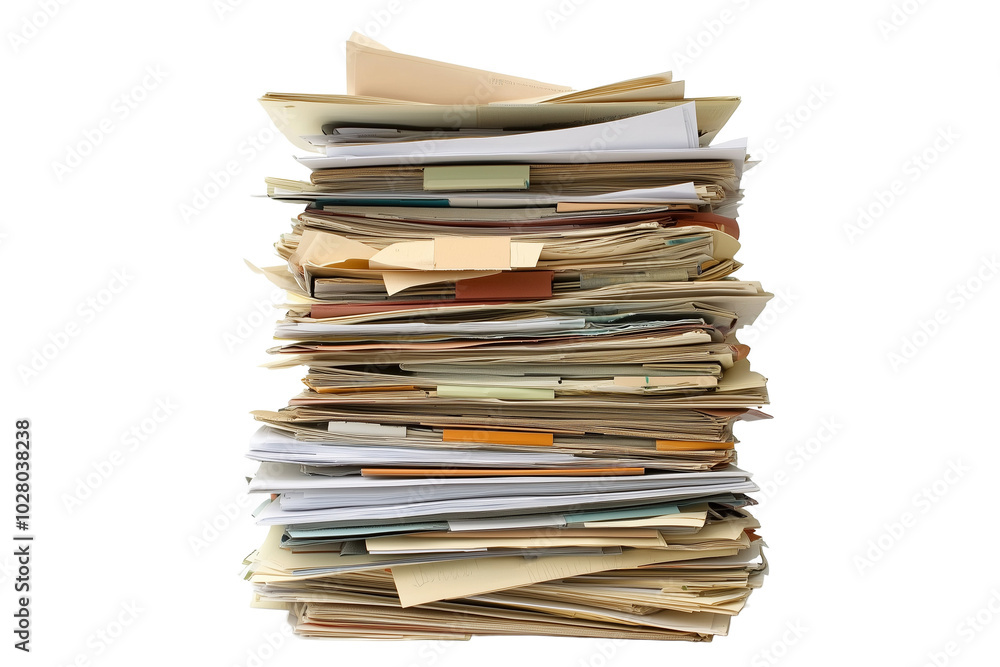 A Towering Stack of Paperwork: The Reality of Office Life A Towering Stack of Paperwork: The Reality of Office Life
