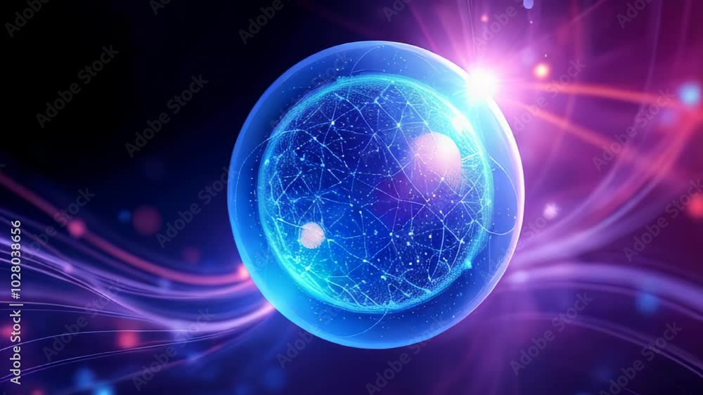 This is an abstract representation that captures the essence of quantum physics and energy concepts This is an abstract representation that captures the essence of quantum physics and energy concepts