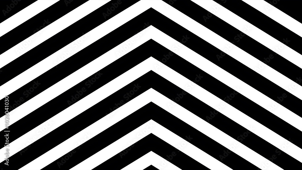 Fototapeta premium Black and white zigzag pattern