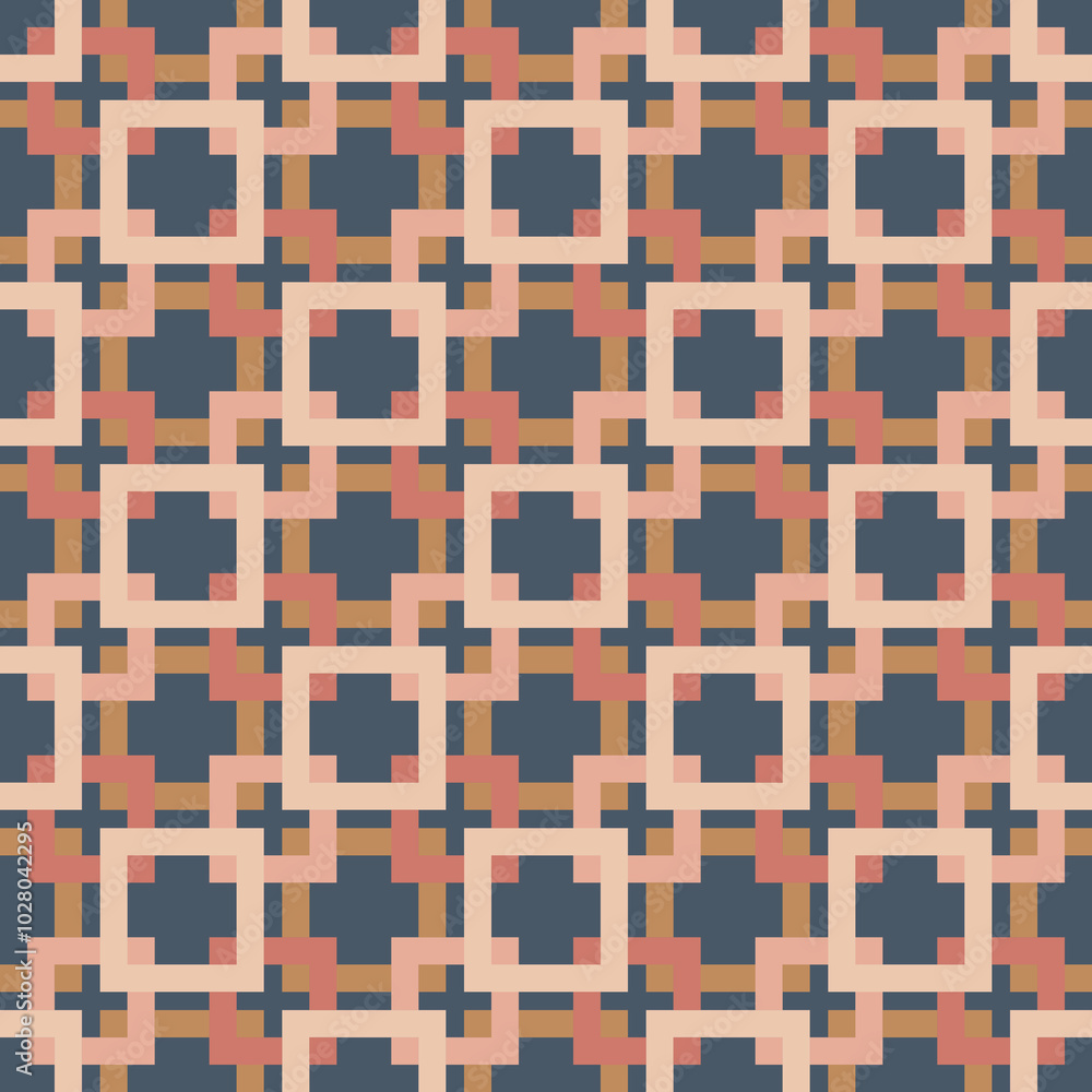 Naklejka premium Abstrakcyjny geometryczny wzór. Bezszwowe wektorowe tło. Kolorowa tekstura.