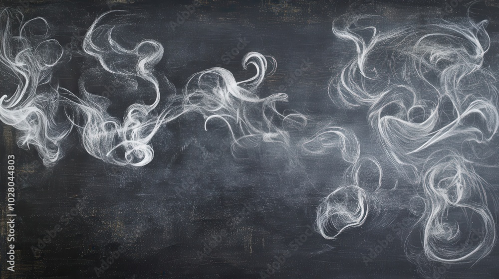 Elegant smoke swirls against a dark background. Elegant smoke swirls against a dark background.