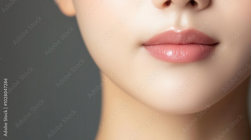 Closeup of an Asian woman s glowing, perfectly smooth skin, captured in bright, natural daylight bright light, glowing complexion, smooth skin Closeup of an Asian woman s glowing, perfectly smooth skin, captured in bright, natural daylight bright light, glowing complexion, smooth skin
