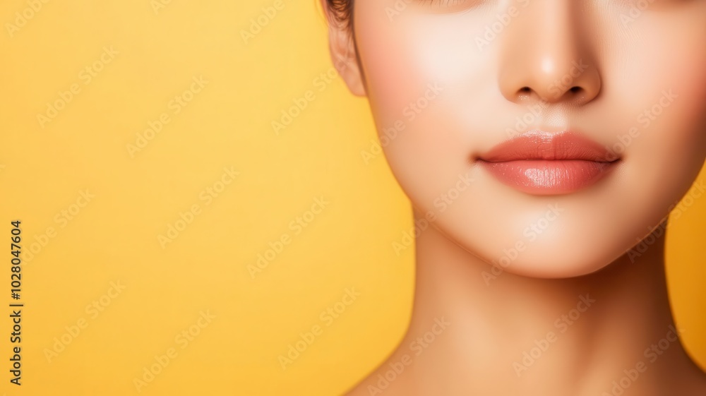 Closeup of an Asian woman s radiant, smooth skin, captured in soft, diffused daylight diffused daylight, radiant skin, smooth complexion Closeup of an Asian woman s radiant, smooth skin, captured in soft, diffused daylight diffused daylight, radiant skin, smooth complexion