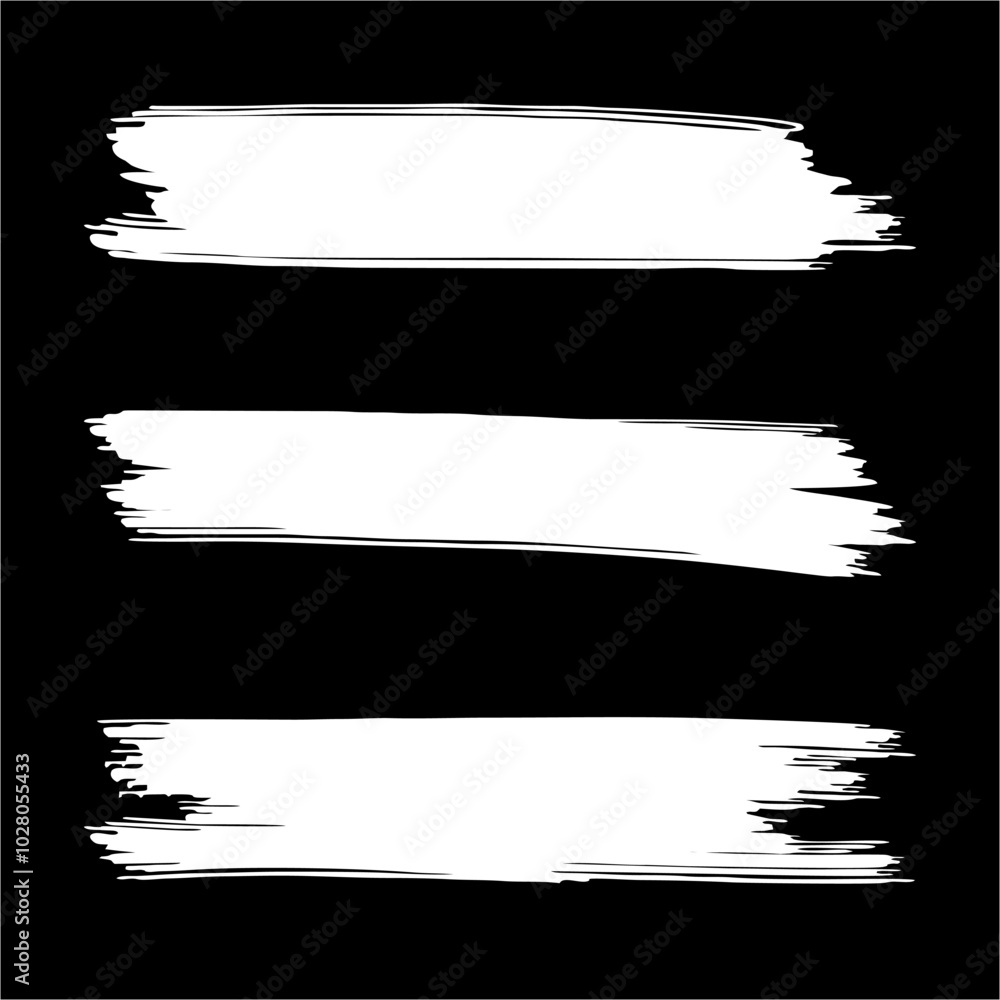 Brush Stroke Vector on Black background Brush Stroke Vector on Black background