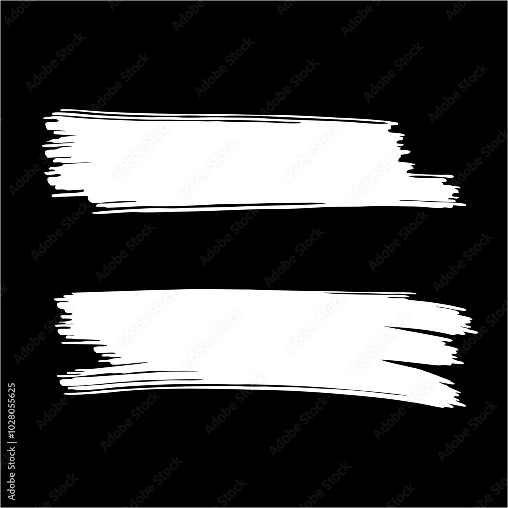 Brush Stroke Vector on Black background Brush Stroke Vector on Black background