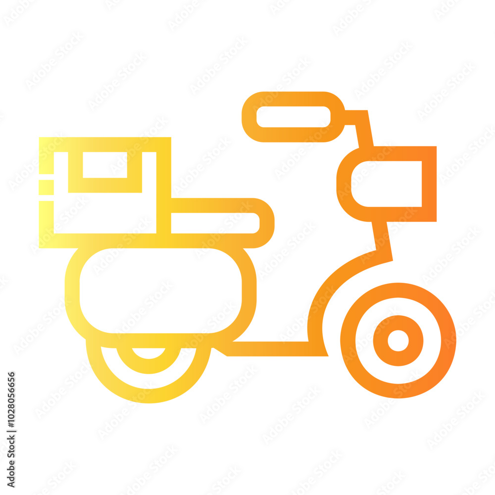 shipping Line Gradient Icon shipping Line Gradient Icon