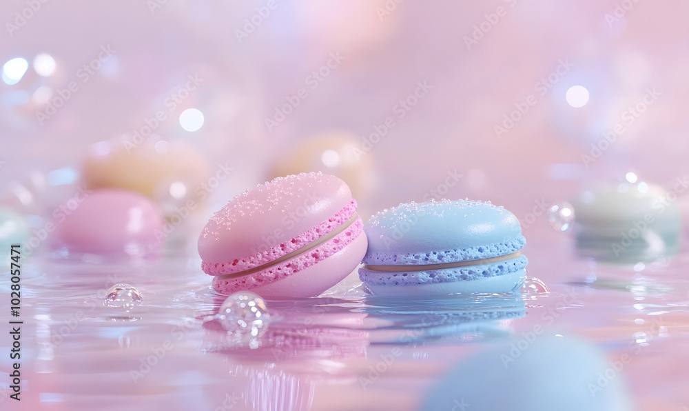 Obraz premium macaron, generation AI 