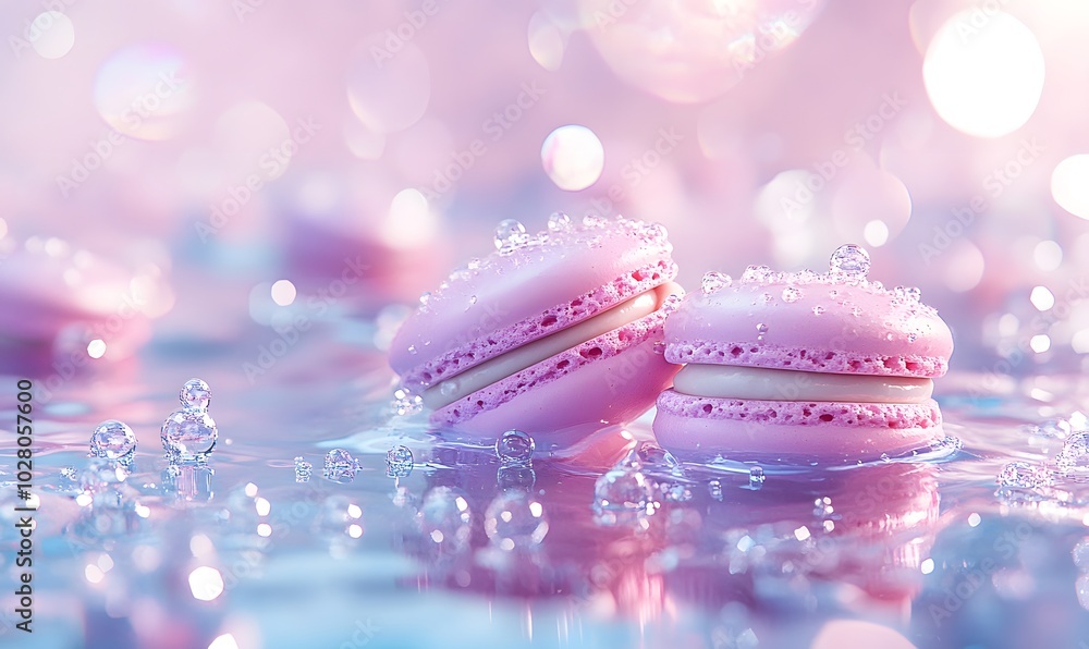 Obraz premium macaron, generation AI 