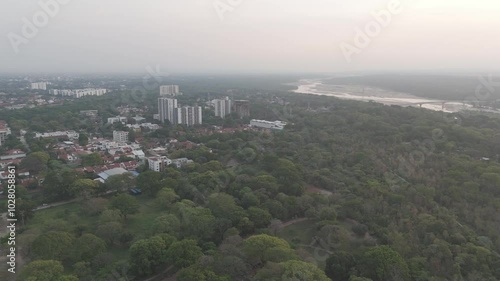 Above the 5th Ring: Santa Cruz’s Evening Aerial Perspective
