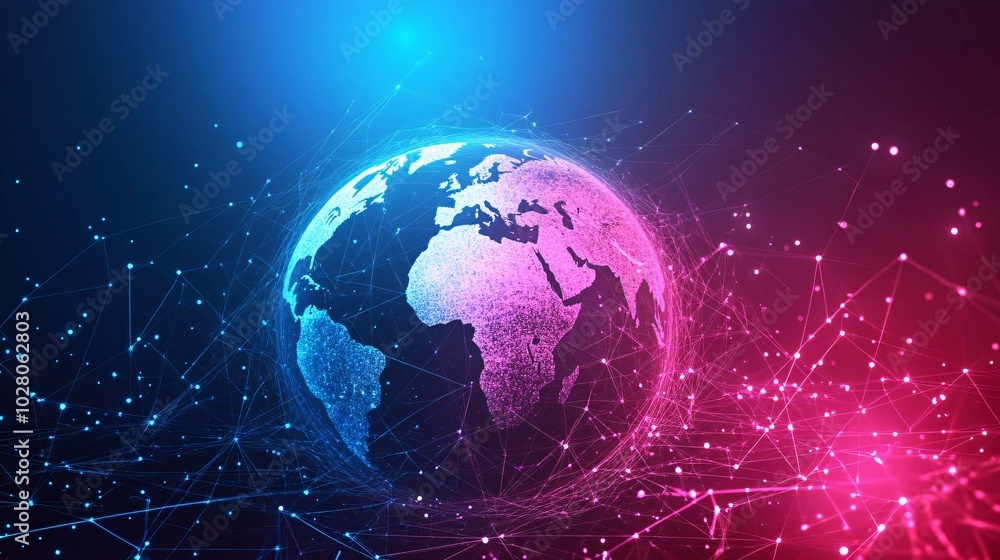 Digital Earth with a Network of Connected Lines