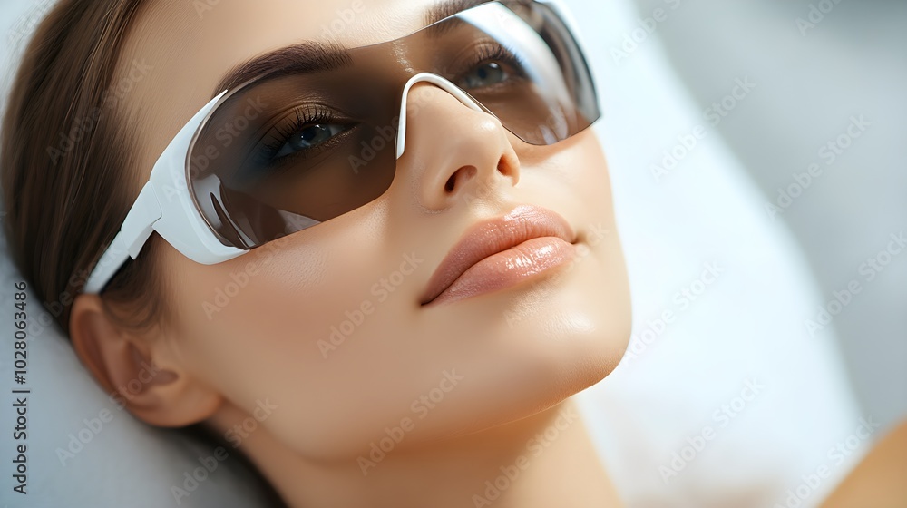Fototapeta premium Write a success story featuring a woman's experience with IPL (intense pulsed light) hair removal, including her before-and-after progress