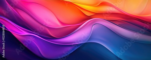 Vibrant abstract background with flowing colors in shades of pink, purple, and orange, evoking a sense of movement and energy.