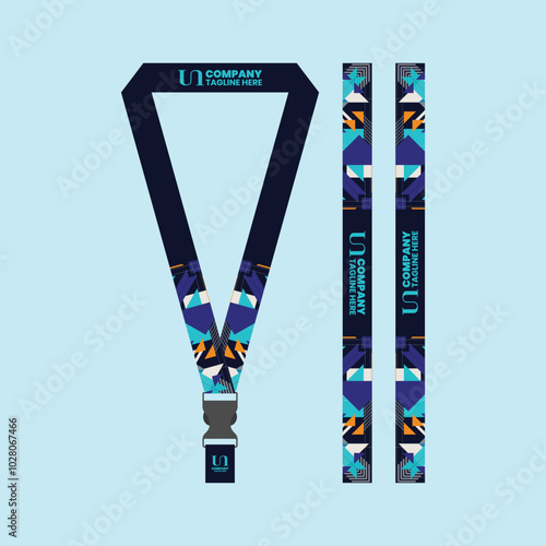 event lanyard keychain for company business id card