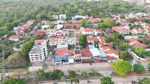 Drone Views of Santa Cruz: Late Afternoon Above Pirai River
