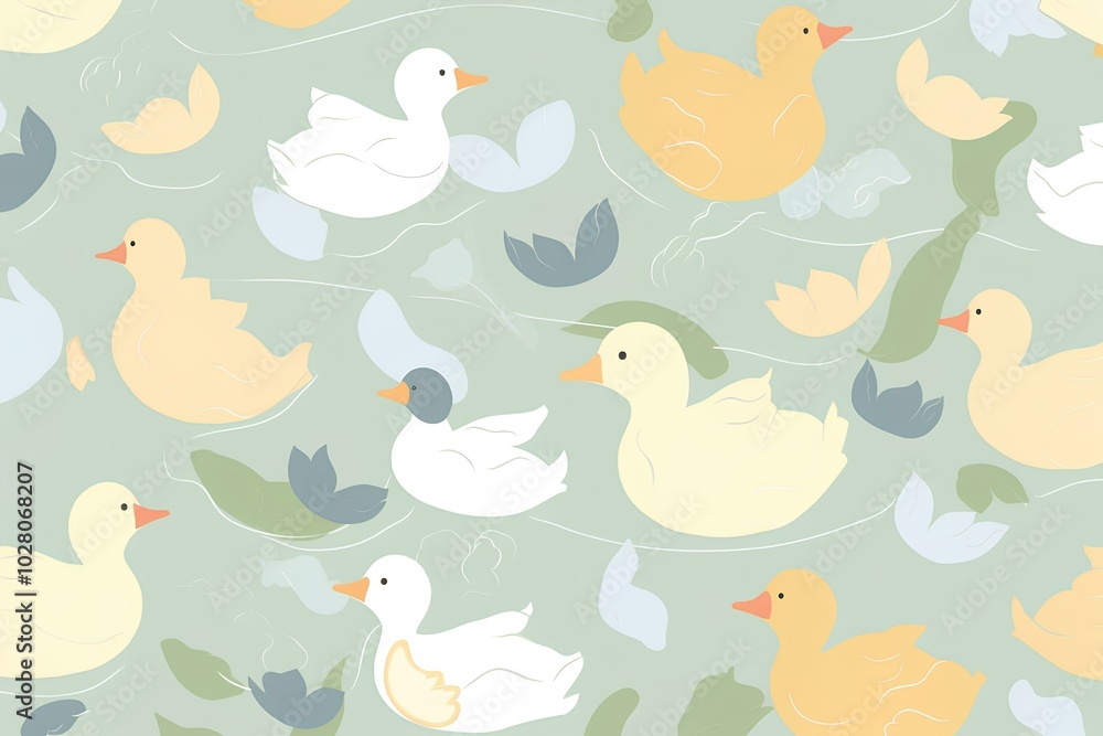 seamless pattern with birds seamless pattern with birds
