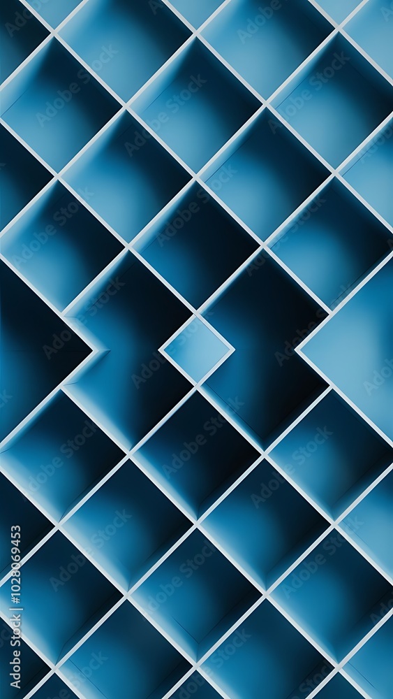 Square blue geometrical abstract background Square blue geometrical abstract background