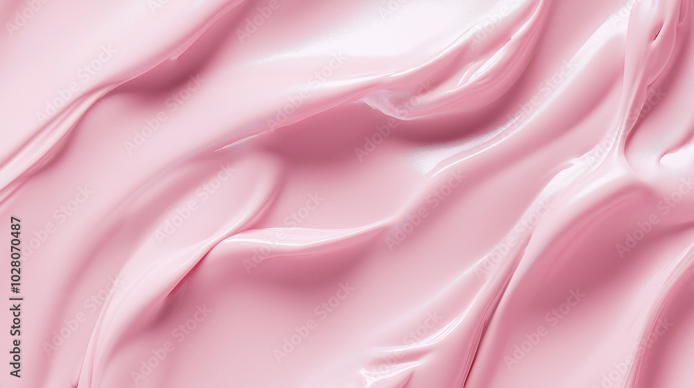 a close-up, top-down view of milky pink liquid paint filling the entire frame a close-up, top-down view of milky pink liquid paint filling the entire frame