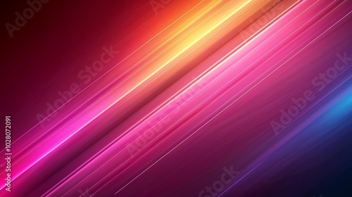 Wallpaper Colorful diagonal lines are blending together creating an abstract background