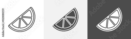lemon icon Flat logo vector