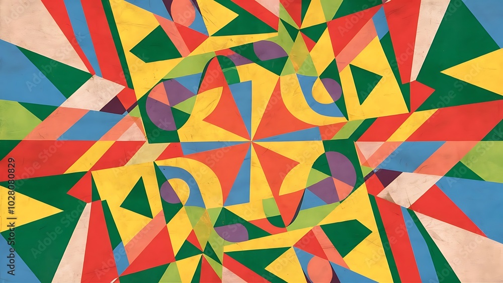 Obraz premium Retro geometric background