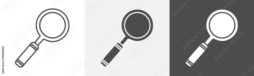 magnify icon Flat logo vector magnify icon Flat logo vector