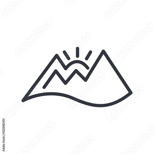 Mountain Logo Template Icon
