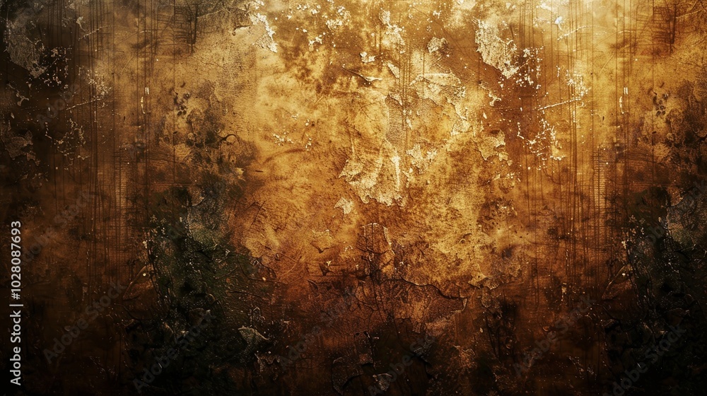 Wallpaper Dark brown grunge wall with weathered effects and a textured background Wallpaper Dark brown grunge wall with weathered effects and a textured background