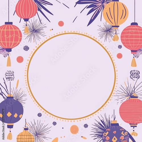 Chinese style lunar new year background