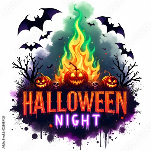 halloween night T-shirt Design 