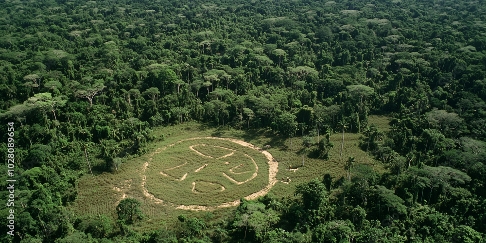 Fototapeta premium Amazon Geoglyph